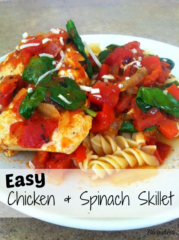 Easy Chicken And Spinach Skillet | Blogghetti