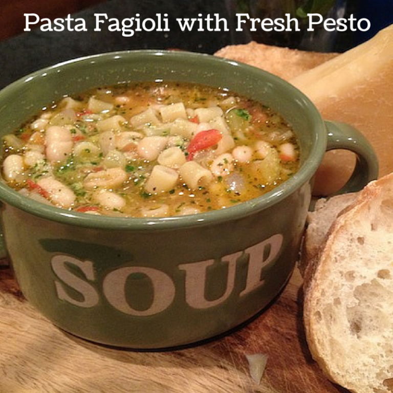Pasta-Fagioli-with-Fresh-Pesto
