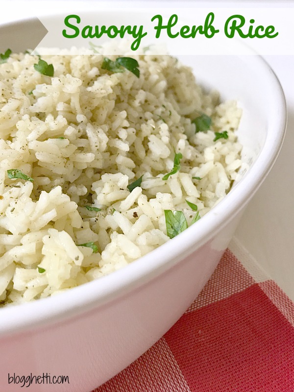 Take ordinary rice to the next level with this Savory Herb Rice recipe; perfect side dish with any meal.