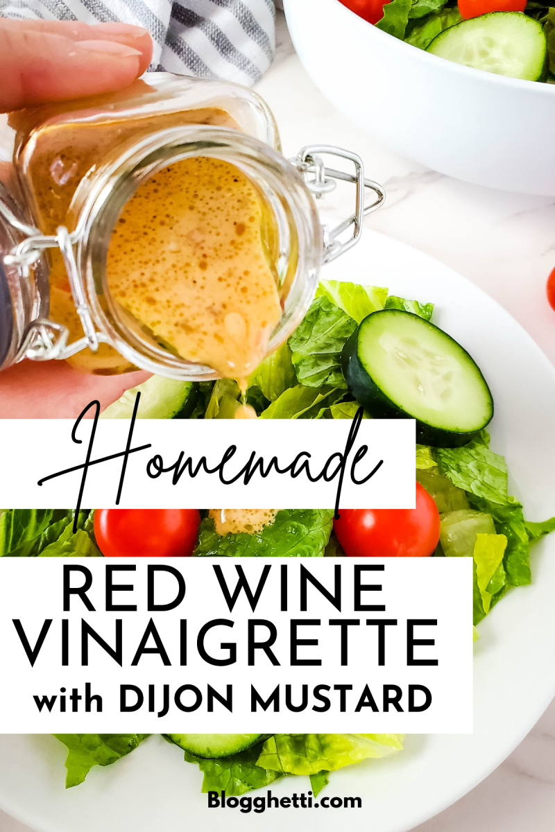 RED WINE VINAIGRETTE image with text overlay