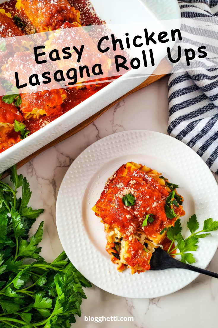 easy chicken lasaagna roll ups image