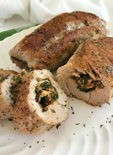 Stuffed Turkey Breast with Feta Cheese and Spinach feature