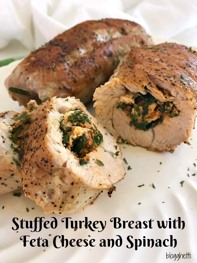 Stuffed Turkey Breast with Feta Cheese and Spinach