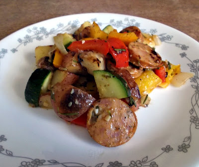 Chicken Sausage with Vegtables