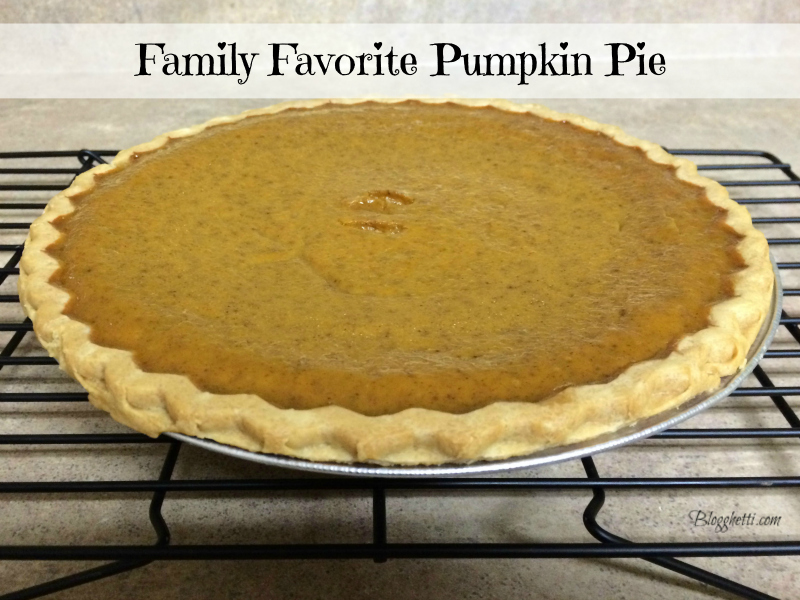 family favorite pumpkin pie