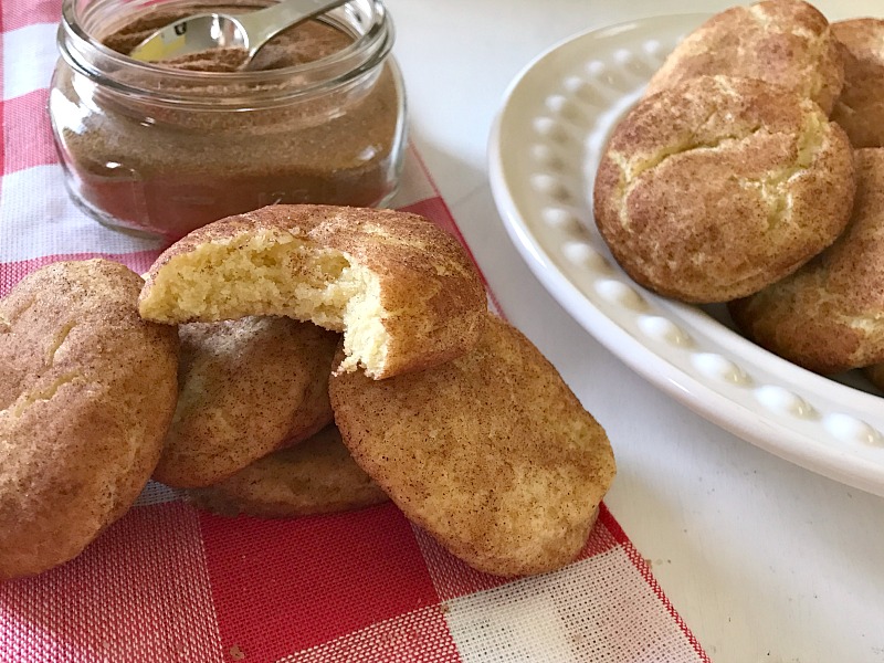 These soft and chewy Snickerdoodle Cookies are buttery and covered in cinnamon and sugar. A classic cookie recipe that is a family favorite. #Snickerdoodle #Cookies