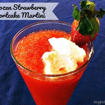 Frozen Strawberry Shortcake Martini
