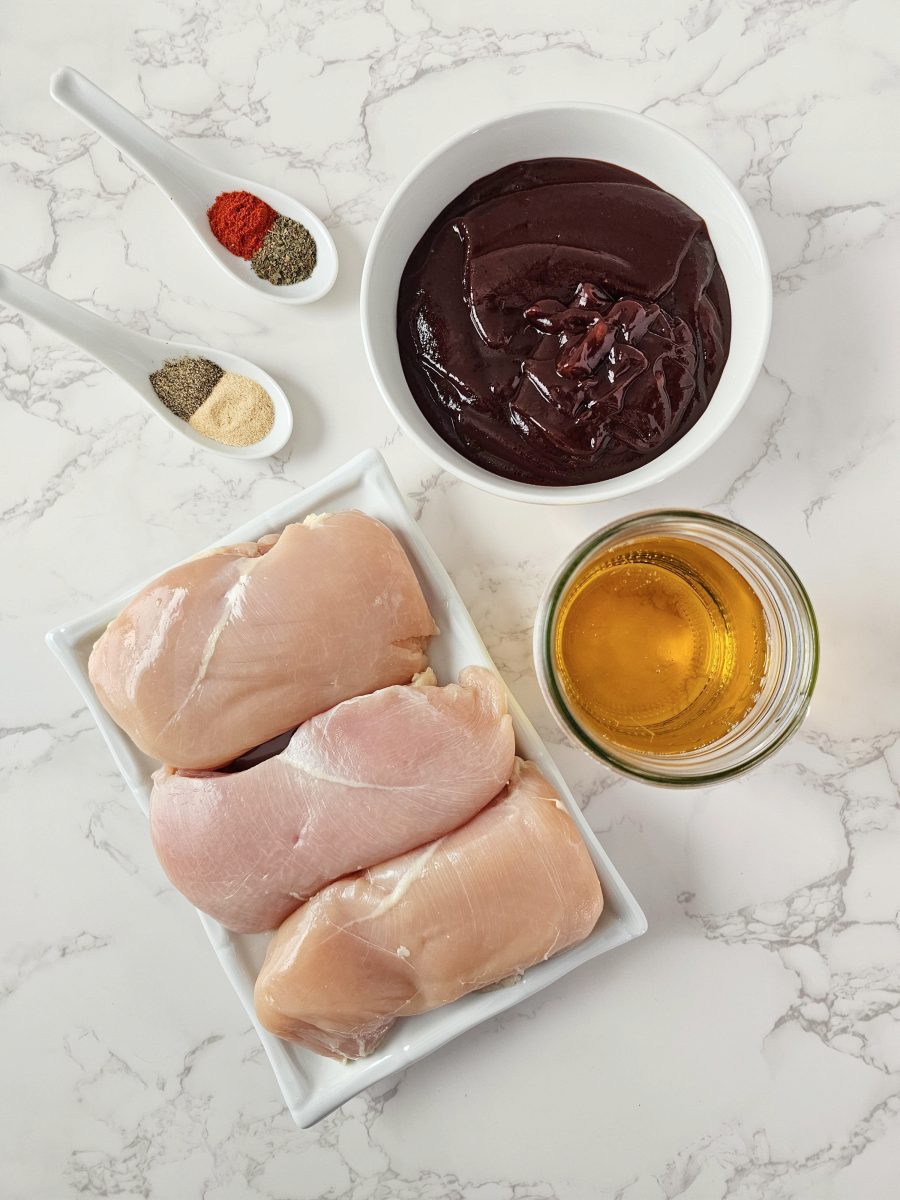 ingredients for slow cooker bbq chicken