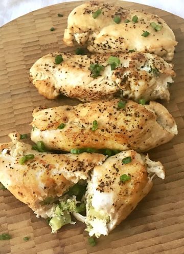 Broccoli and Swiss Cheese Stuffed Chicken Breasts - feature