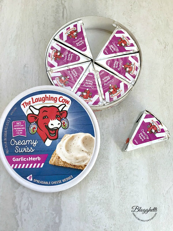 The Laughing Cow Garlic Herb Swiss cheese