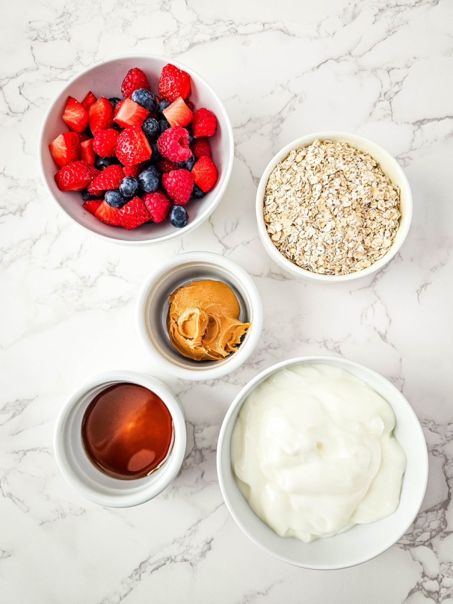 ingredients for frozen yogurt cups