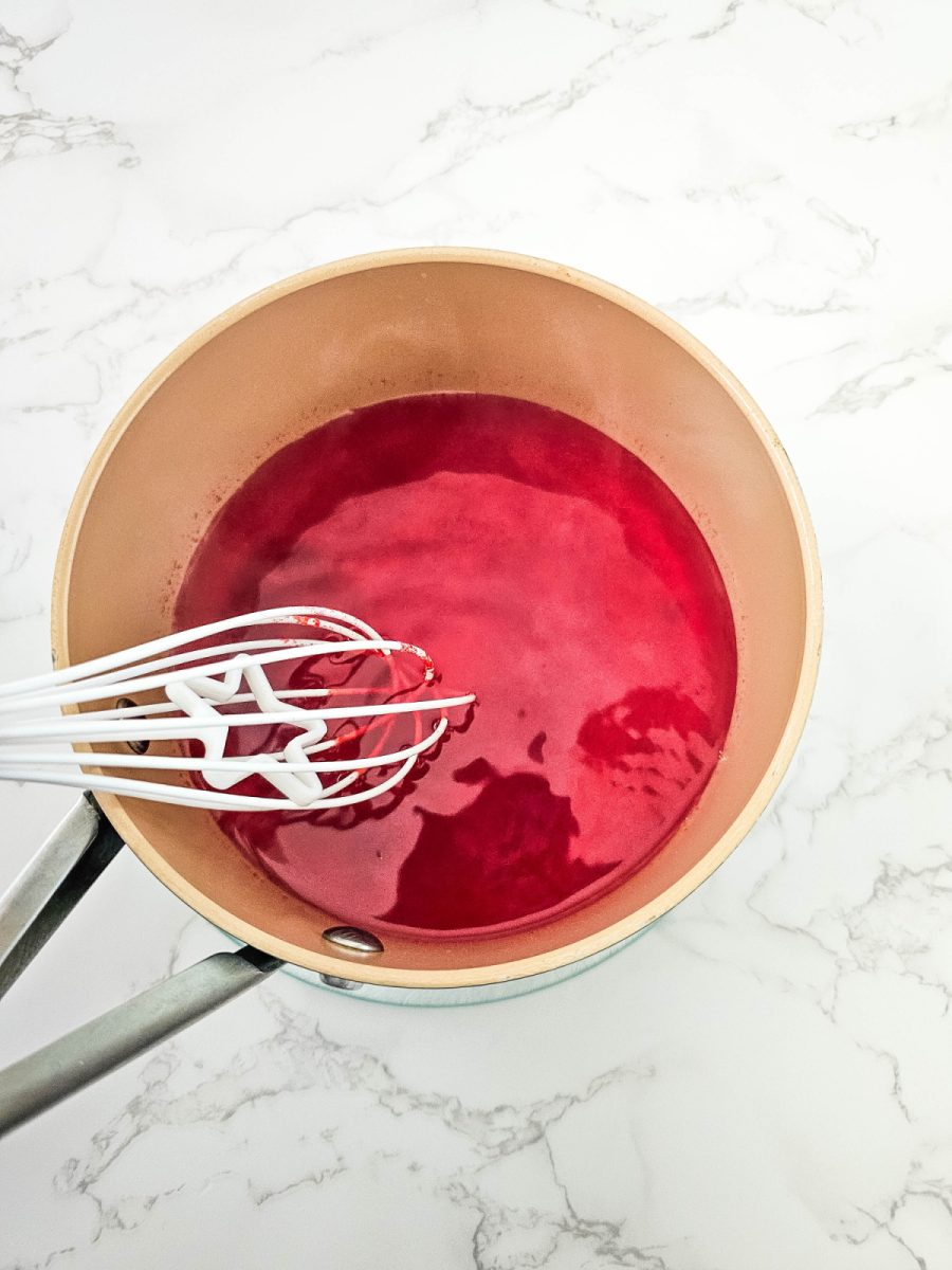 mix boiling water with jello