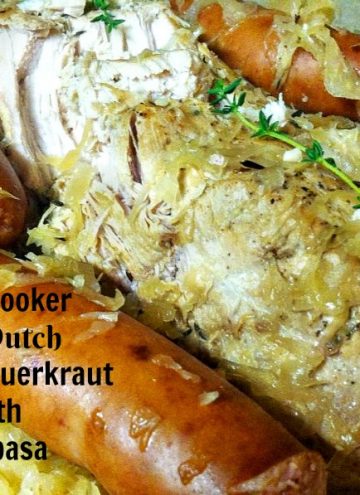 Start the New Year off right with a PA Dutch favorite and traditional dinner of slow cooked Pork and Sauerkraut with Kielbasa. 