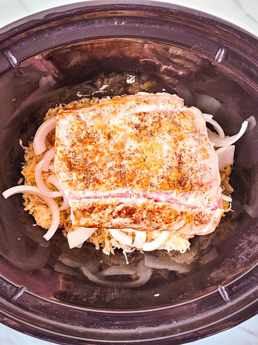 place roast in slow cooker