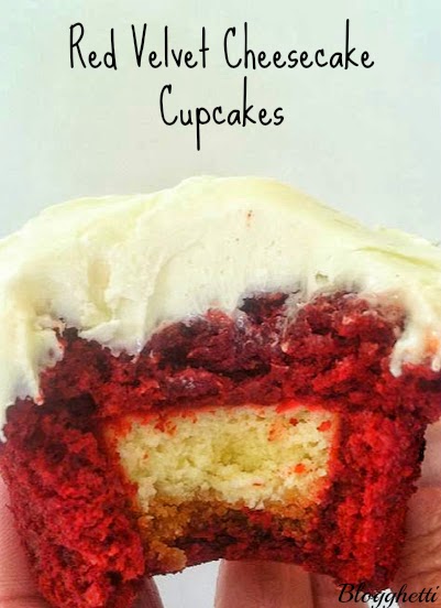 Red Velvet Cheesecake Cupcakes