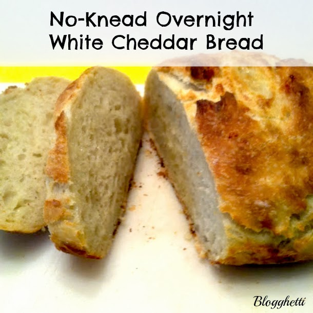 No-Knead Overnight White Cheddar Bread