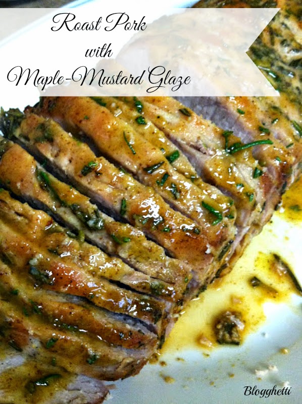 Roast Pork with Maple-Mustard Glaze