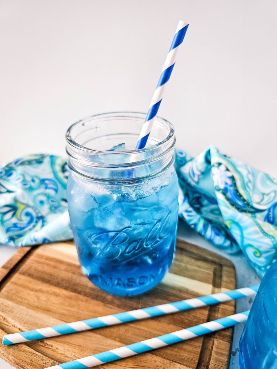 Sonice ocean water copycat drink in glass