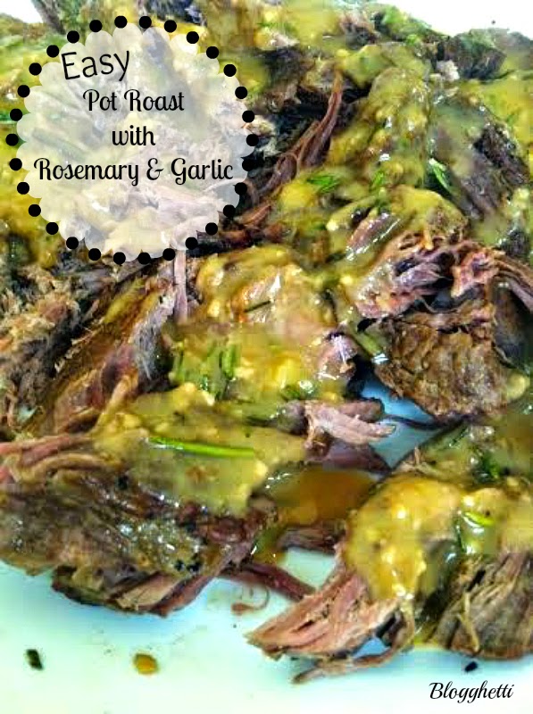 Easy Oven Pot Roast with Rosemary and Garlic