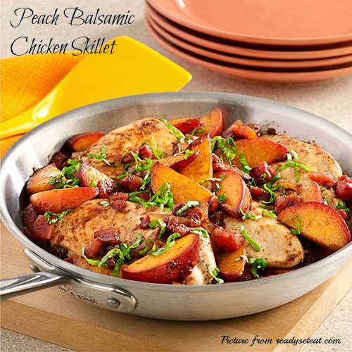 Peach Balsamic Chicken Skillet