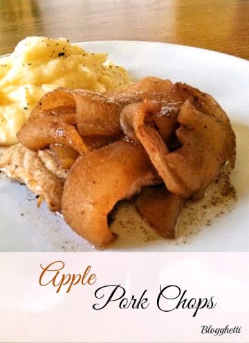 The pork is tender and moist and picks up the flavors from the apples and cinnamon perfectly. The apples and cinnamon make you think you are eating a scrumptious dessert then when you bite into the pork chops it brings a new level of flavor to the mix.