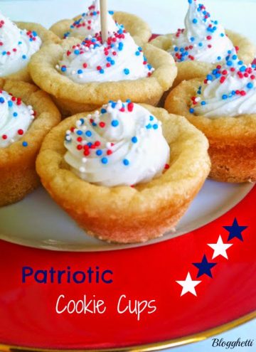 Patriotic Cookie Cups