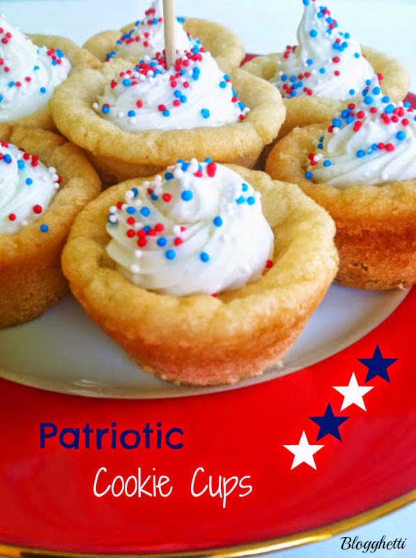 Patriotic Cookie Cups