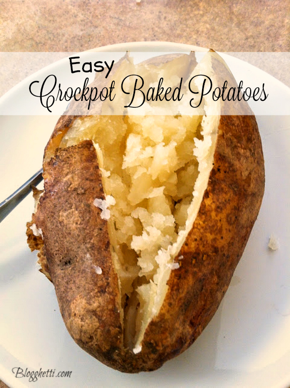 Easy Crock Pot Baked Potatoes