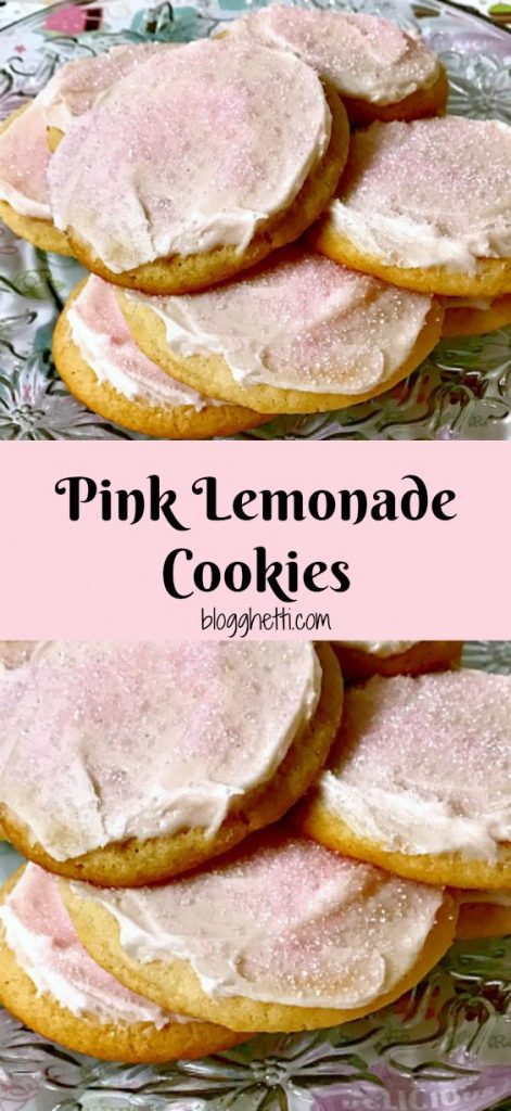 Pink lemonade concentrate gives these Pink Lemonade Cookies a tart treat inside and out. Frosted with a quick homemade icing and sprinkled with pink sugar crystals, the cookies will be a hit for a refreshing sweet summertime treat.