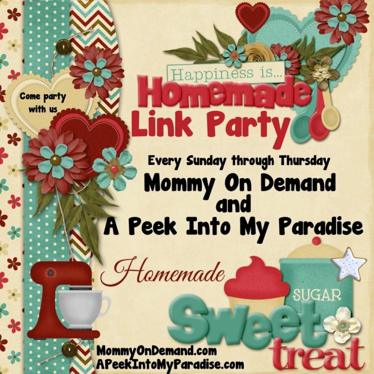 Happiness is Homemade Link Party #41 – Now Open