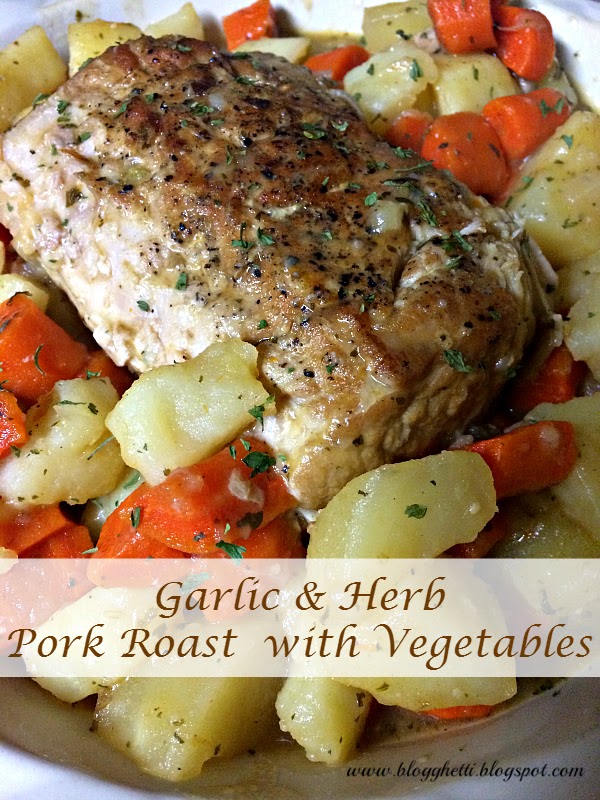 Garlic and Herb Pork Roast with Vegetables