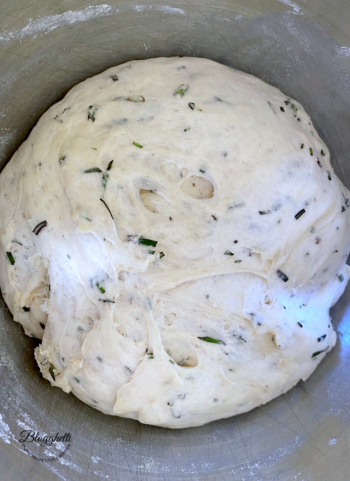 bread dough doubled in size