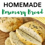 homemade rosemary bread pinterest image