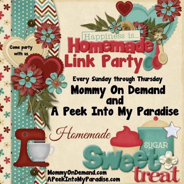 Happiness is Homemade Link Party #42 – Now Open!