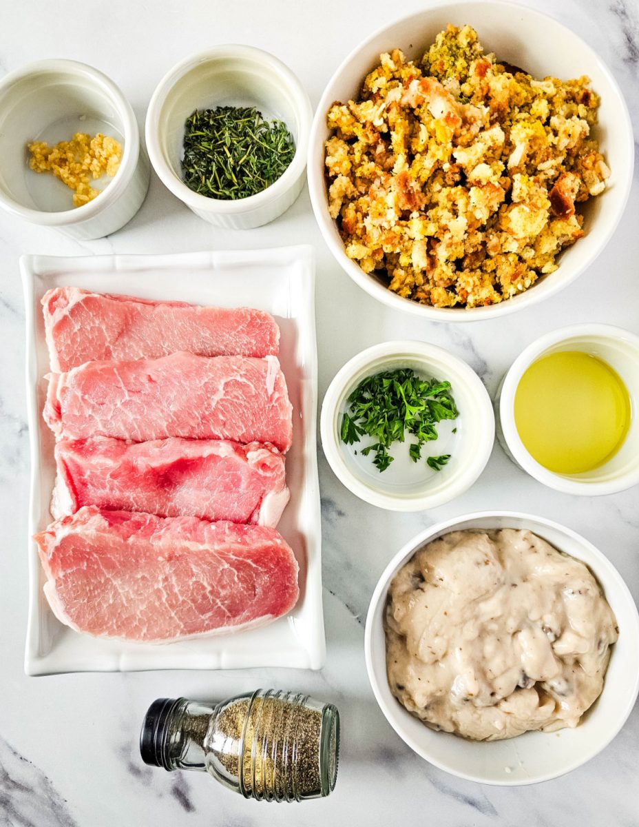 ingredients for pork chop meal