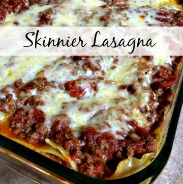 Skinnier Lasagna with Meat Sauce