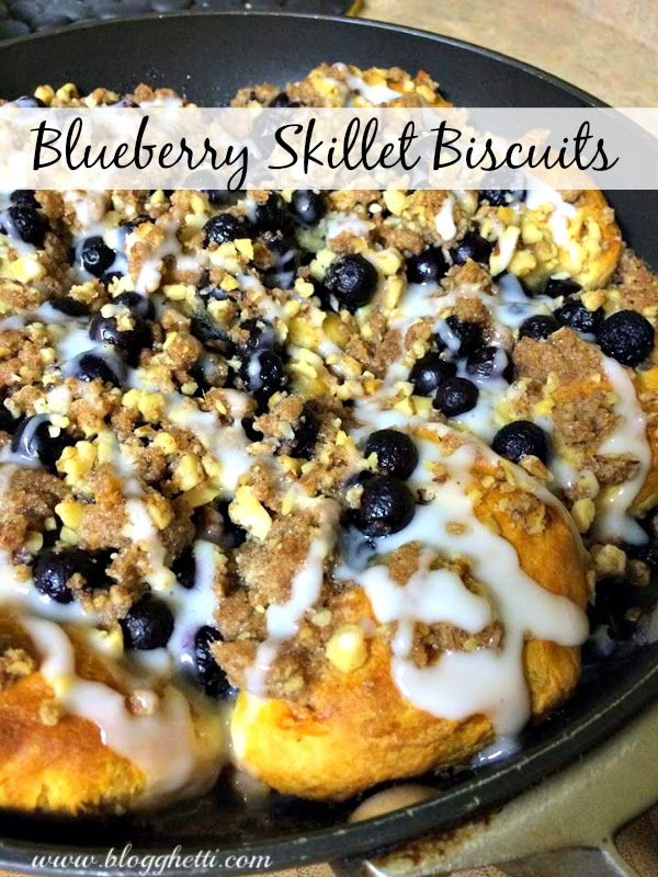 Blueberry Skillet Biscuits