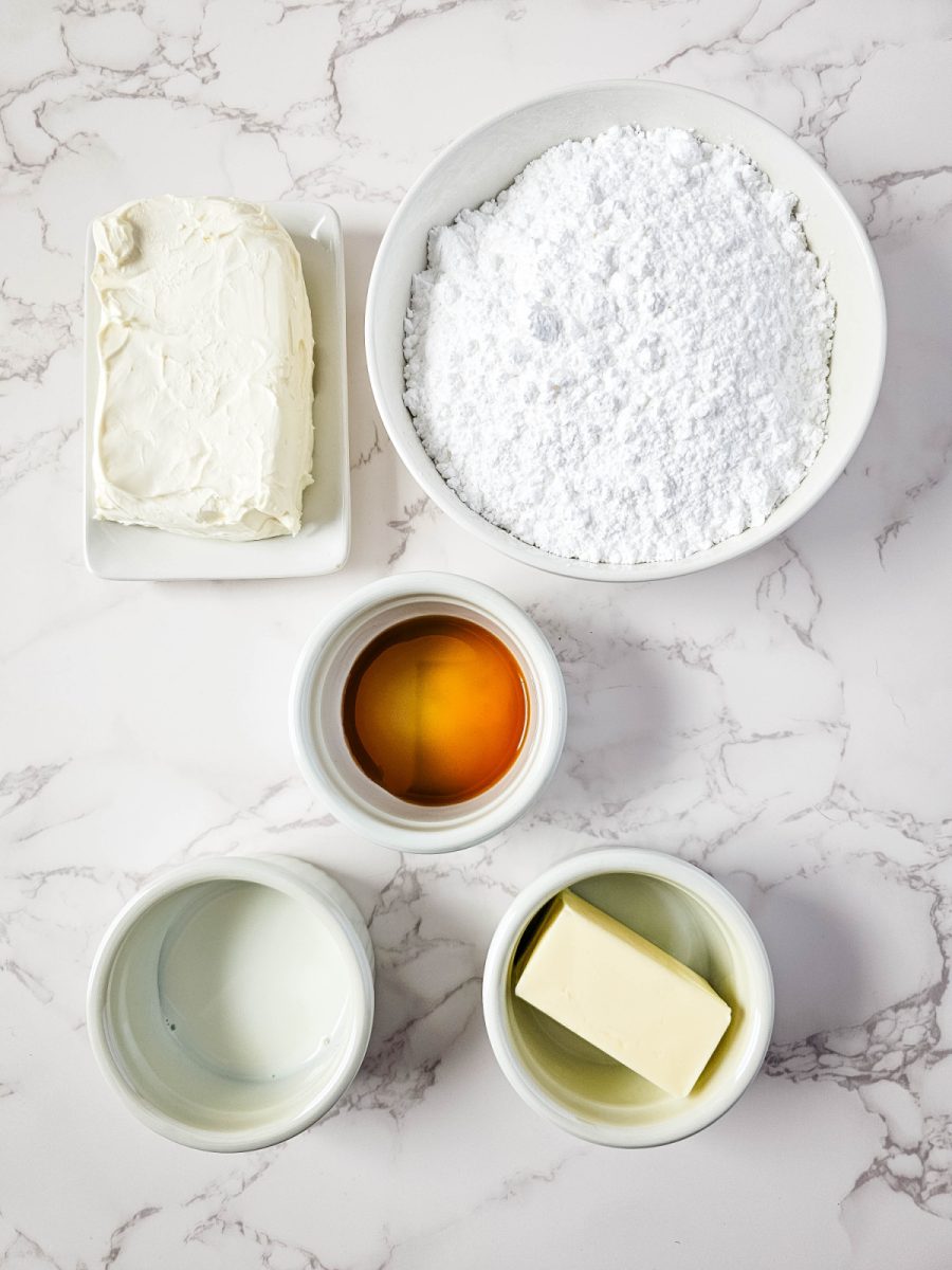 ingredients for homemade icing