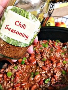 diy homemade chili seasoning bottle