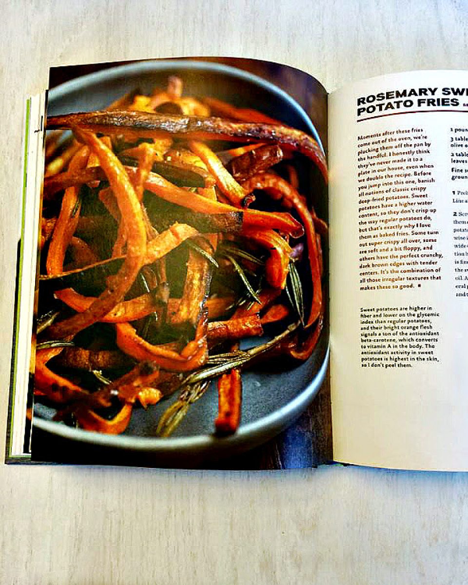 page with sweet potato fries photo