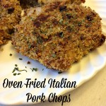 Oven Fried Italian Pork Chops with a seasoned Panko crispy coating  are so moist and tender that you'll only need a fork to cut them. 