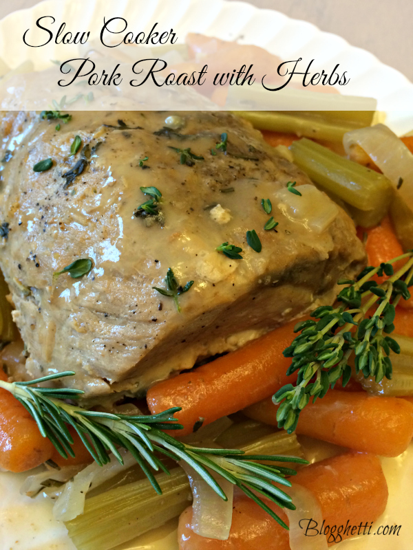 slow cooker pork roast with herbs