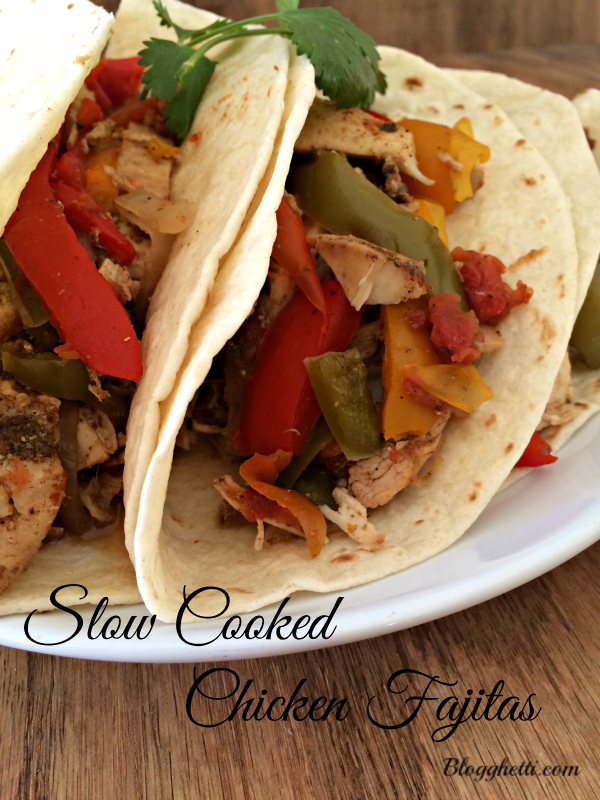 Slow Cooked Chicken Fajitas