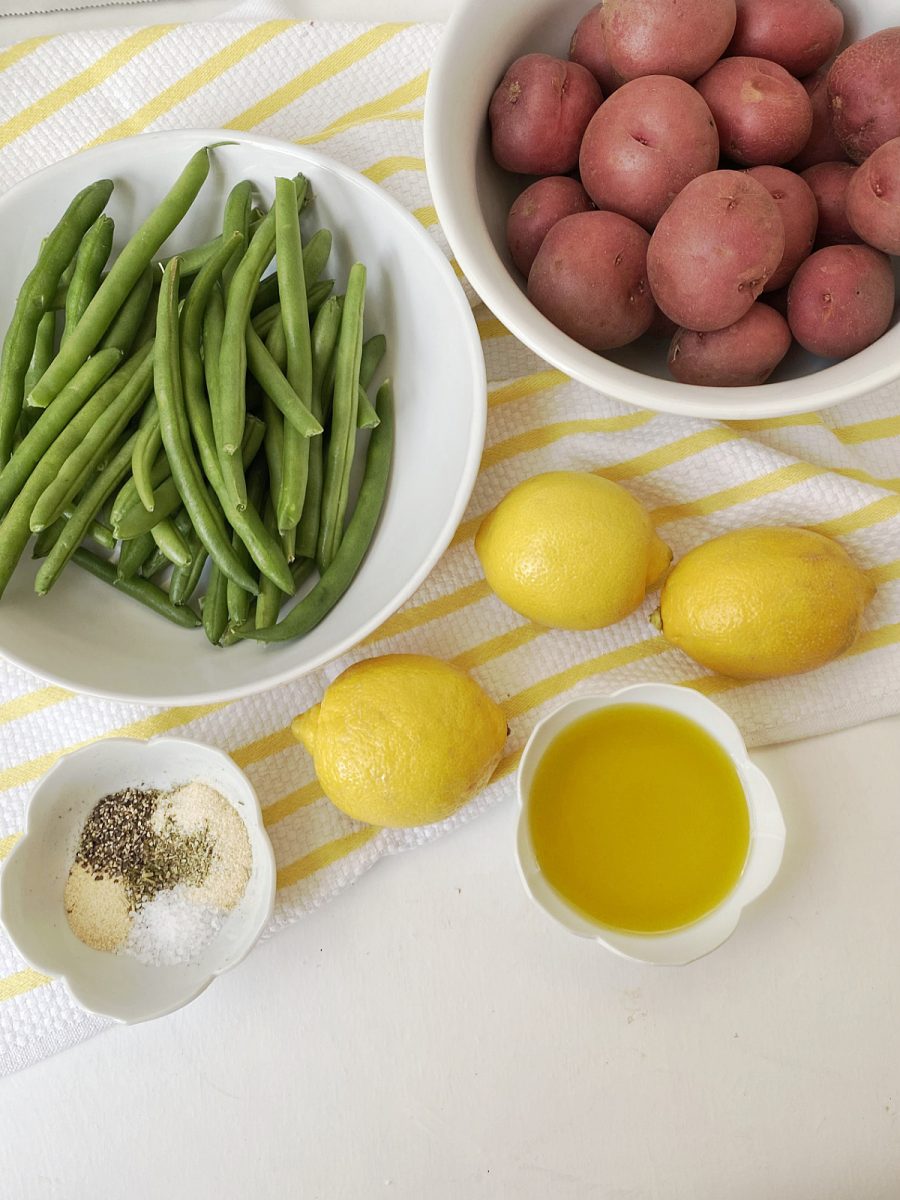 ingredients for slow cooker chicken and vegetables