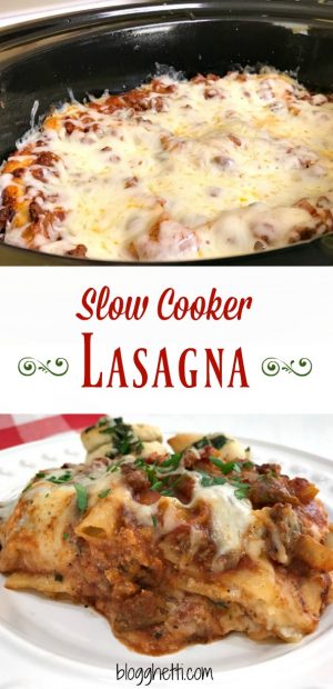 Easy Slow Cooker Lasagna