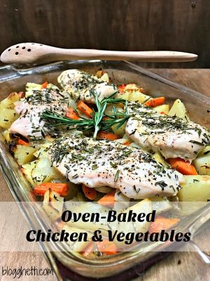 One Pan Baked Chicken and Vegetables