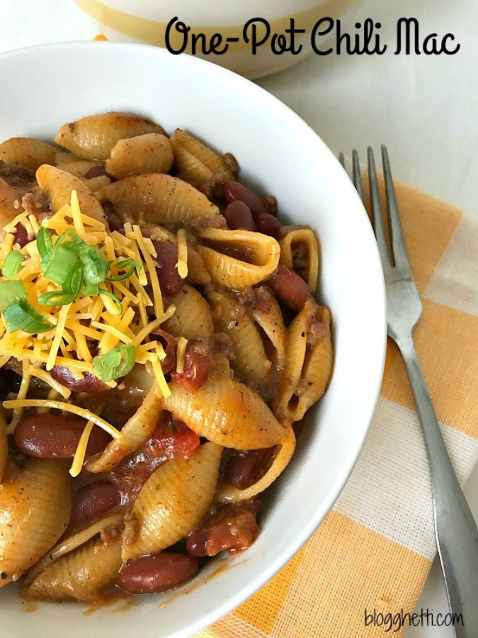 One-Pot Chili Mac #onepot #chili #pasta