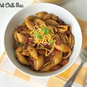 One-Pot Chili Mac #onepot #chili #pasta