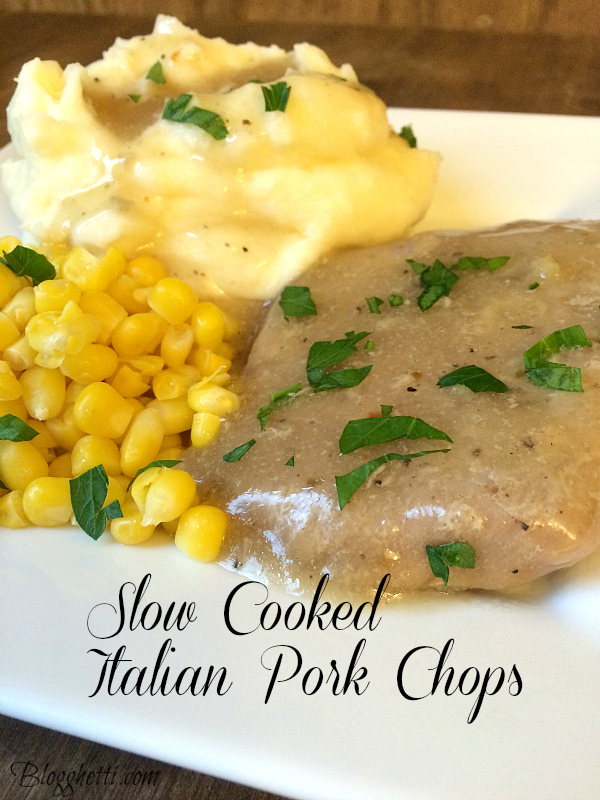 Slow Cooked Italian Pork Chops