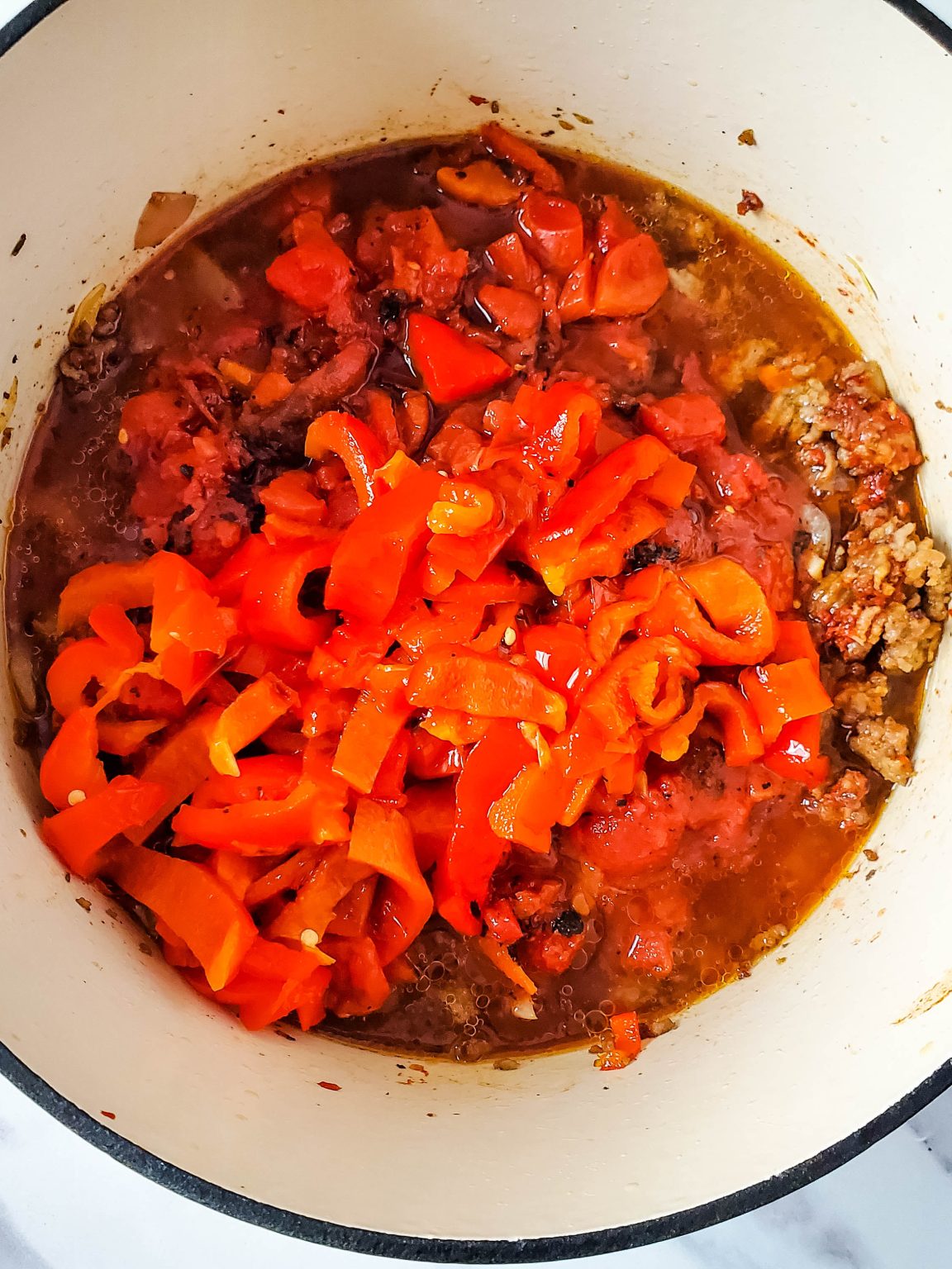 Spicy Sausage and Beef Rigatoni with FireRoasted Tomatoes